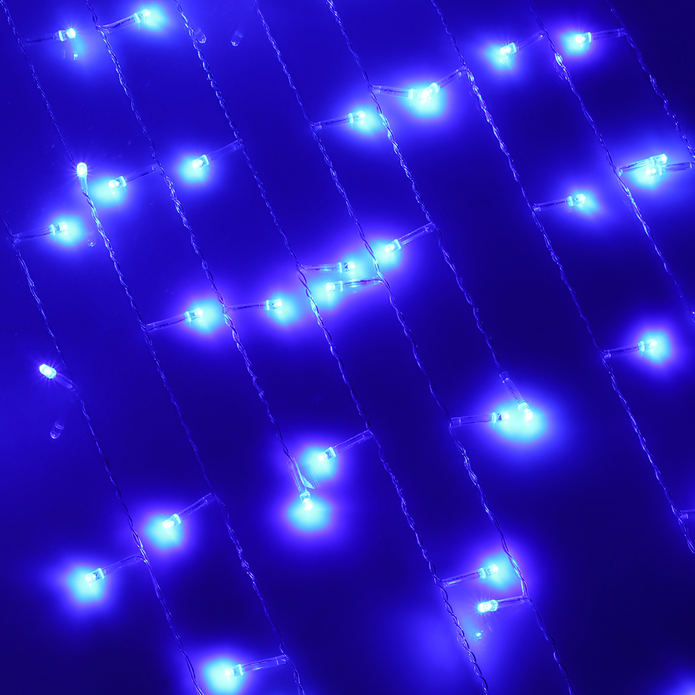 382-020 ГИРЛЯНДА СВЕТОДИОДНАЯ БАХРОМА СНОУ БУМ 2Х0, 5Х0, 7 М, 80 LED, ГОЛУБОЙ, 220В