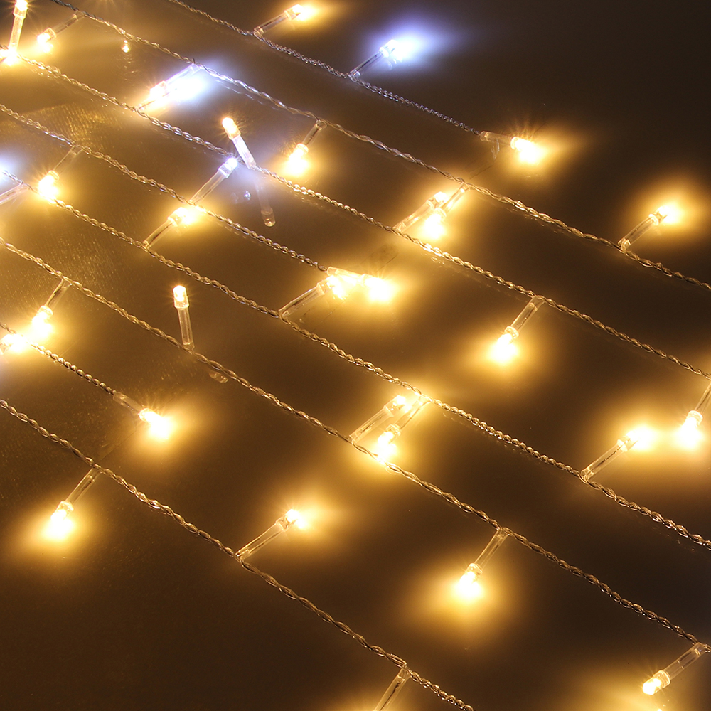 382-027 ГИРЛЯНДА СВЕТОДИОДНАЯ БАХРОМА СНОУ БУМ 2, 5X0, 3Х0, 5X0, 7 М, 80 LED, ШАМПАНЬ, 220В