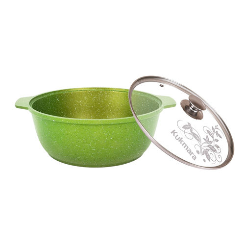 ж31tsl Кастрюля-жаровня 3л со стеклянной крышкой, АП линия "Trendy style" (lime) 