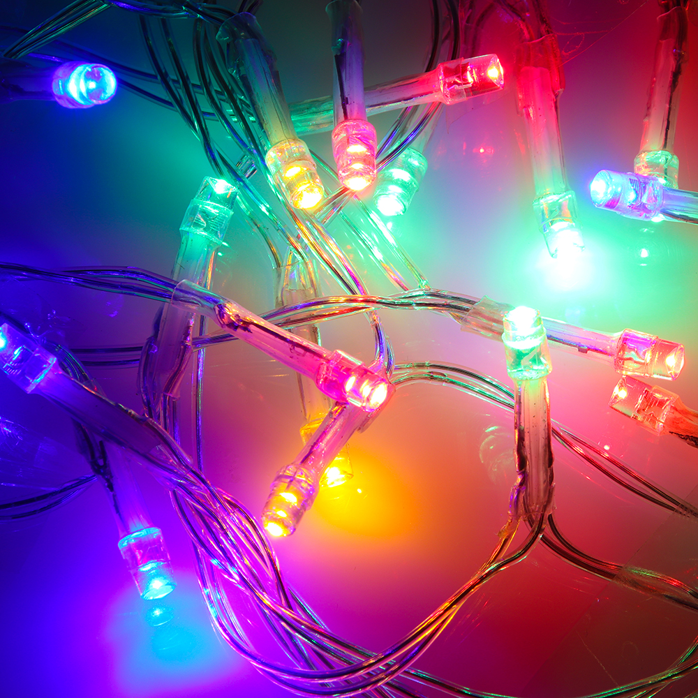 384-053 ГИРЛЯНДА СВЕТОДИОДНАЯ ВЬЮН СНОУ БУМ 1, 5М, 15 LED, МУЛЬТИЦВЕТ, 1 РЕЖ, 3, 6В ОТ 3АА