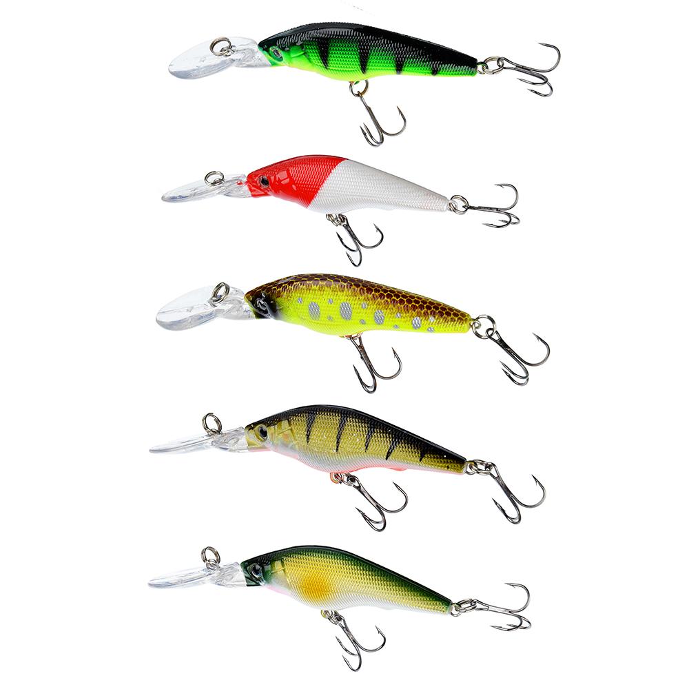145-143 AZOR FISHING ВОБЛЕР МИННОУ КЛАССИК, F, 5, 7 ГР.  8, 7 СМ, ГЛУБИНА 1, 0-1, 5 М, 5 ЦВЕТОВ