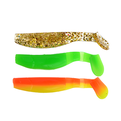145-175 ПРИМАНКА МЯГКАЯ AZOR FISHING RENDEX MINNOW, СИЛИКОН, 8СМ, 5ШТ., 3 ЦВЕТА 