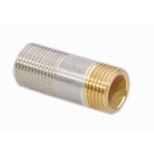 Сгон латунь никель 1/2" 50мм UTR 102N050
