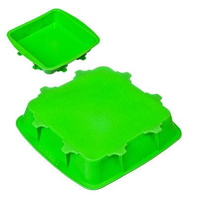 891-017 VETTA ФОРМА СИЛИКОНОВАЯ 24X24X4.5СМ, КВАДРАТНАЯ, 4 ЦВЕТА, HS-043B