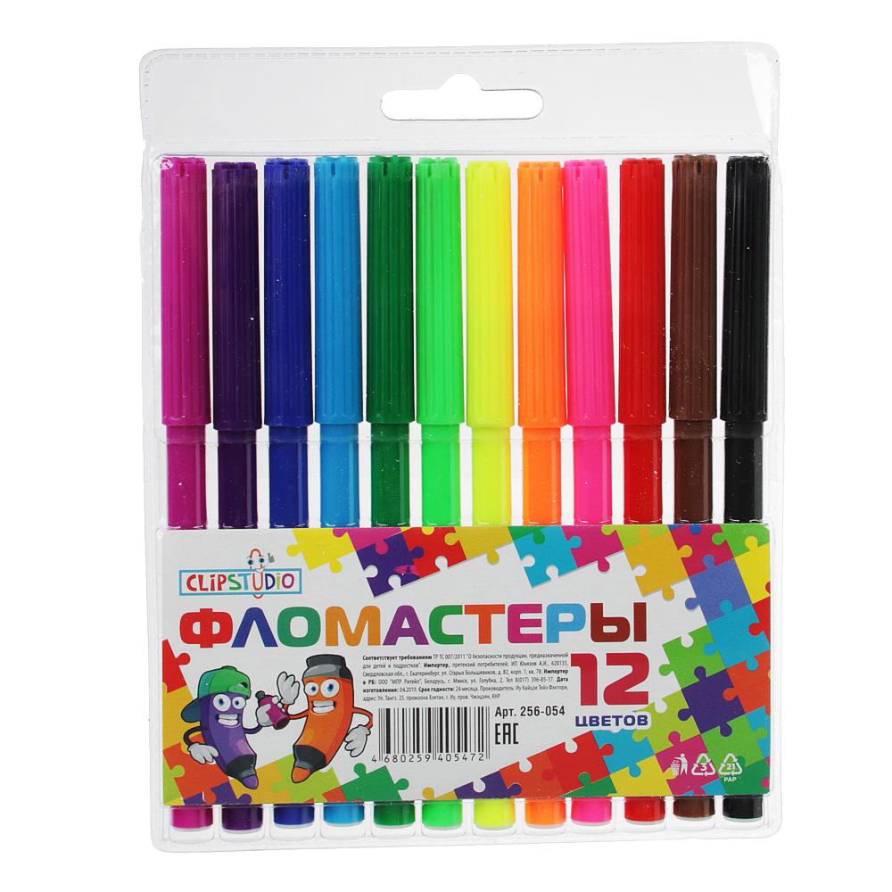 256-054 ФЛОМАСТЕРЫ CLIPSTUDIO 12, 5 СМ X 7 ММ, 12 ЦВЕТОВ