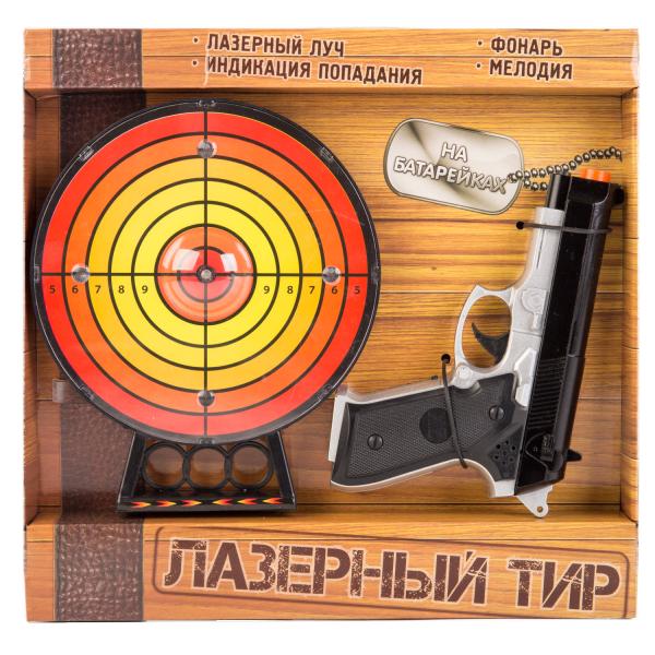 154551 НАБОР "ИГРАЕМ ВМЕСТЕ" "ЛАЗЕРНЫЙ ТИР" НА БАТ. СВЕТ+ЗВУК,