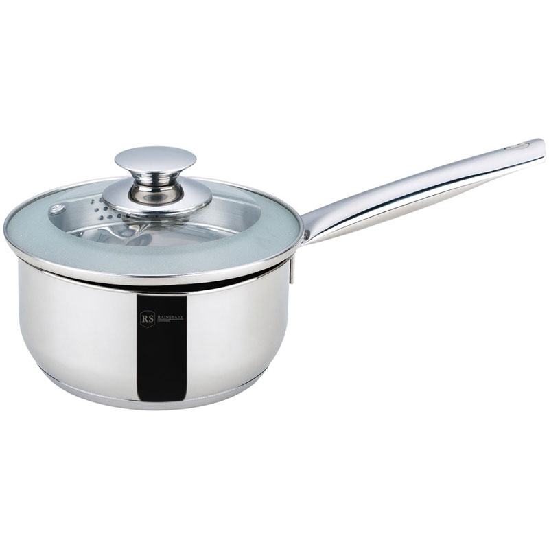 Ковш со стеклянной крышкой RS\SP 3016-16 / 1,6 л