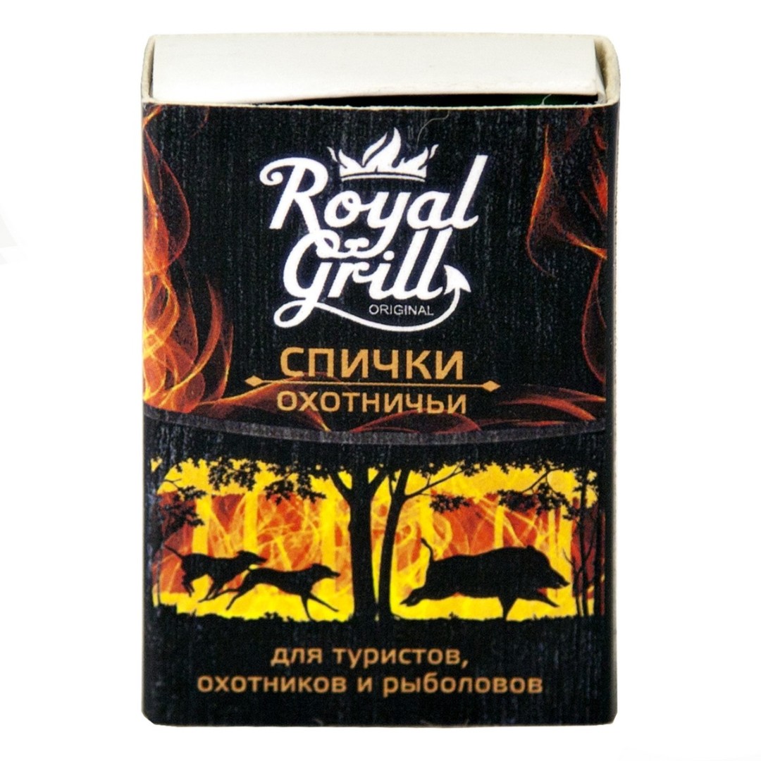 80-136 СПИЧКИ "ОХОТНИЧЬИ" 45ММ/20ШТ, ROYALGRILL™ 