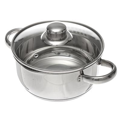 822-023 VETTA ПАРИЖ КАСТРЮЛЯ 18Х8,5СМ. 2,0Л. СО СТЕКЛ. КРЫШКОЙ, ИНДУКЦИЯ
