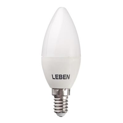 925-033 LEBEN ЛАМПА СВЕТОДИОДНАЯ СВЕЧА С37 7W, E14, 560LM 4200К