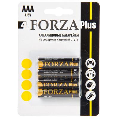 917-003 FORZA БАТАРЕЙКИ 4ШТ "ALKALINE" ЩЕЛОЧНАЯ, ТИП AAA, 1,5В