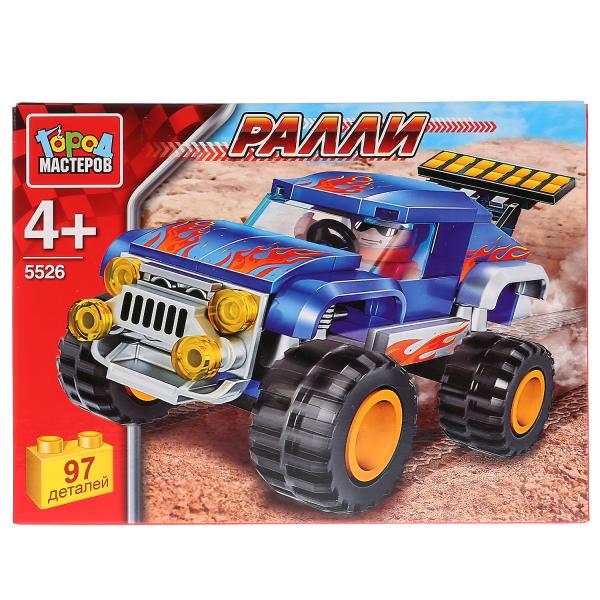 260091 Игрушка конструктор "город мастеров" автоспорт: джип, с фигуркой 