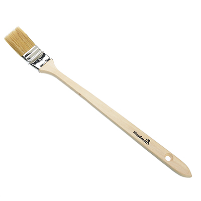 682-045 HEADMAN КИСТЬ РАДИАТОРНАЯ ПЛОСКАЯ НАТ. ЩЕТИНА 1, 5" (38ММ)