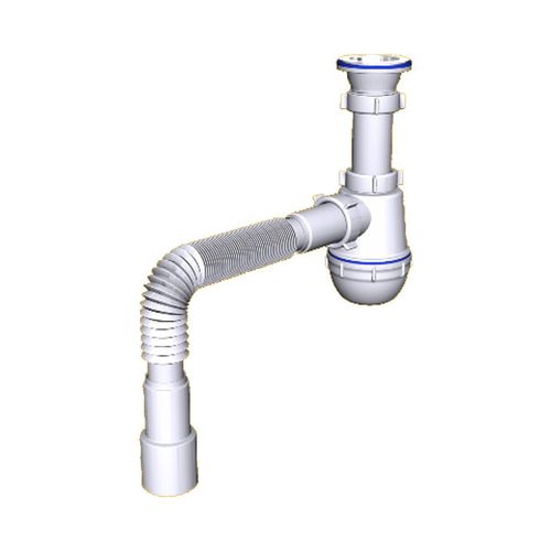 Сифон АНИ ГРОТ 1 1/2 "* 40 с гибкой трубой 40*40 х 50