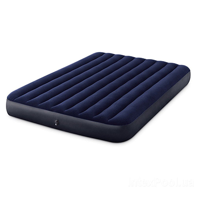 108-044 КРОВАТЬ НАДУВНАЯ, FIBER-TECH, 152Х203Х25 СМ, INTEX "CLASSIC DOWNY КВИН", 64759