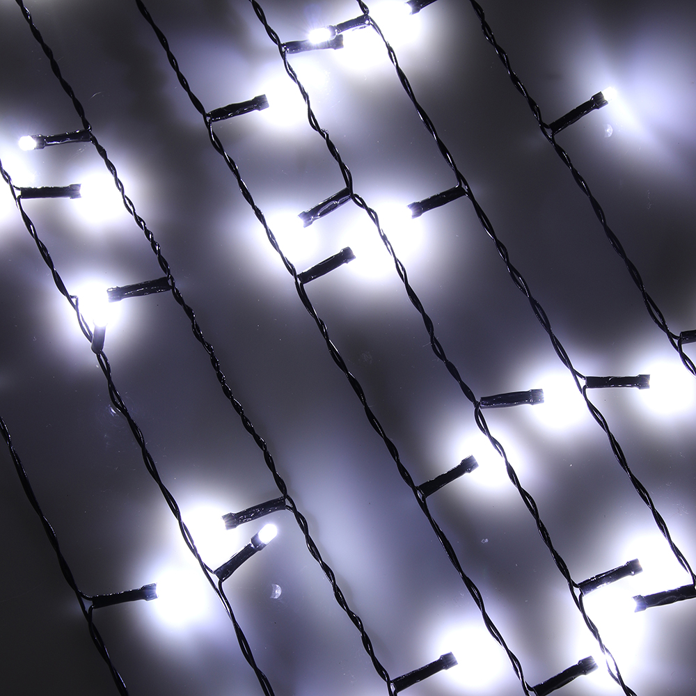 382-016 ГИРЛЯНДА СВЕТОДИОДНАЯ БАХРОМА СНОУ БУМ 96LED, 3X0, 7 М, БЕЛЫЙ, ПВХ ПРОВОД, 220В