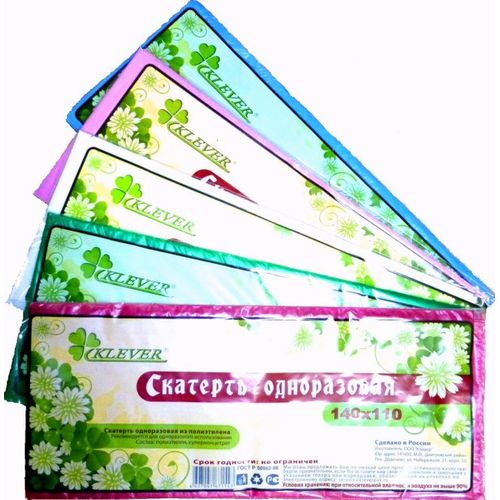 Скатерть Клевер цветная в ассортименте (110 х 140 см)