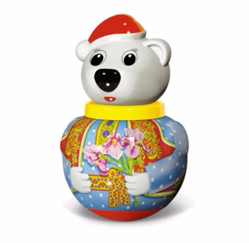 01738 Неваляшка малая Белый медведь "Тёма"