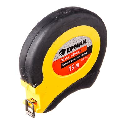 ЕРМАК ЛЕНТА МЕРНАЯ МЕТАЛЛ 15М, ДВУКОМП. КОРПУС