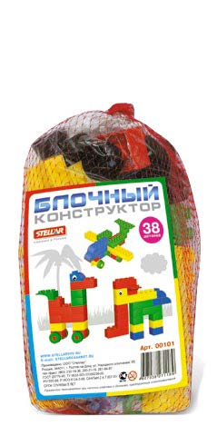 Конструктор 01 (38 деталей)