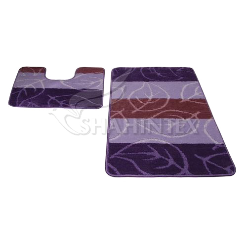 Набор ковриков д/в SHAHINTEX PP MIX 60*100+60*50 фиолетовый 61.62.25